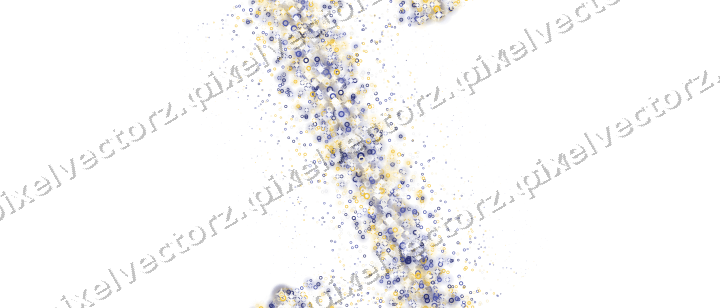 Nahtloses Glitzerband aus Ringen in Dunkelblau auf transparentem Grund