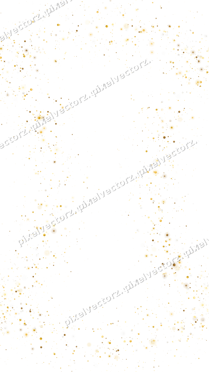 Nahtloser Glitzerkranz aus Sternen und Punkten auf transparentem Grund