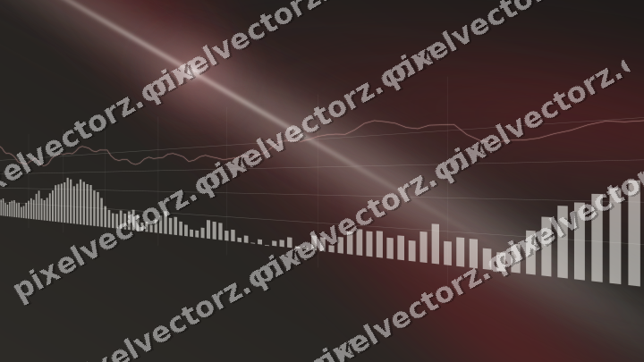 Leuchtender Neon Diagramm Hintergrund in Rot und Blassbernstein