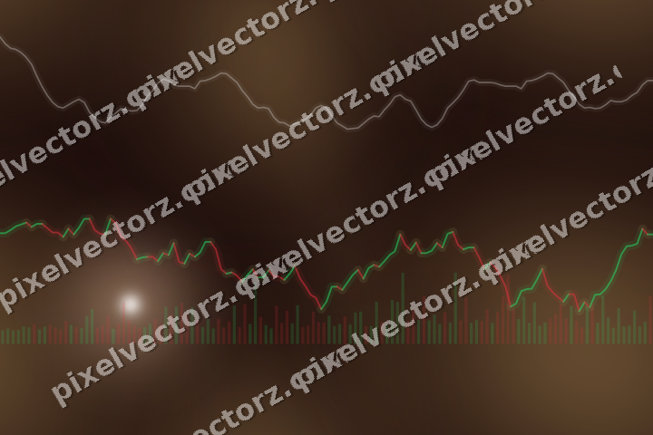 Nahtloser Neon Diagramm Hintergrund in Orange und Bernstein