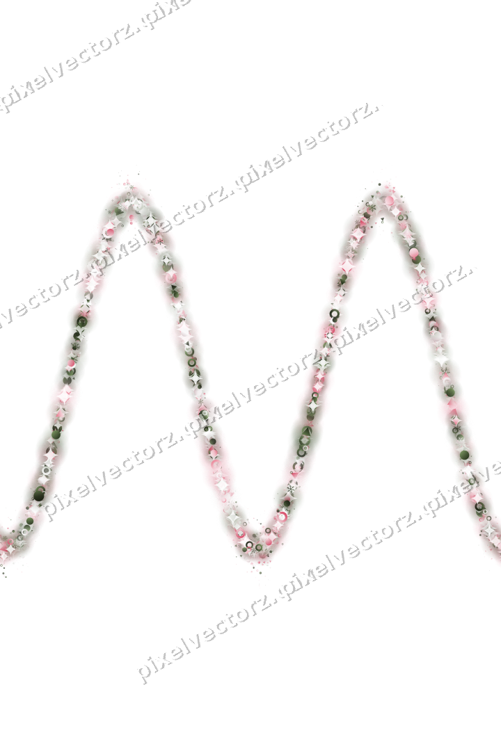 Nahtlose Glitzerwelle in Rosa auf transparentem Grund