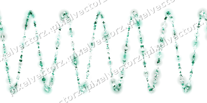 Nahtlose Glitzerwelle auf transparentem Grund