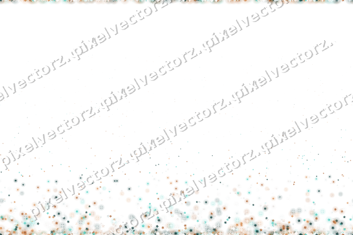 Nahtloser Glitzeraufstieg aus Blüten in Orange auf transparentem Grund