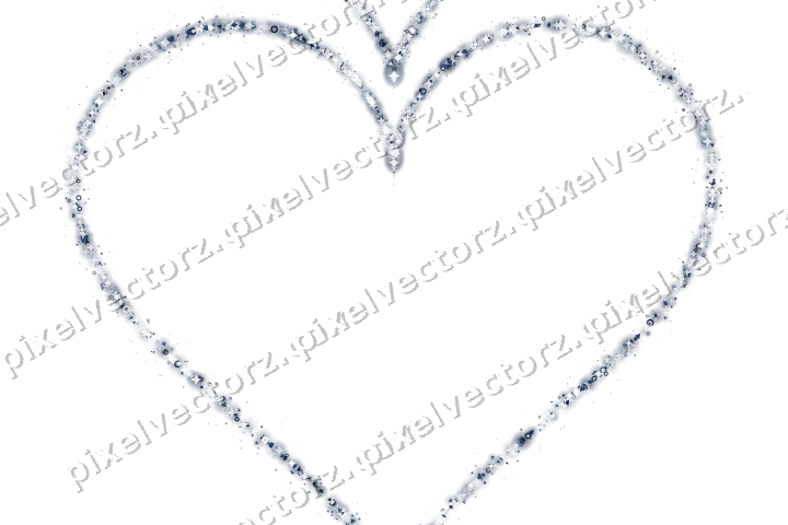 Nahtloses Glitzerherz in Dunkelblau und Weiß auf transparentem Grund
