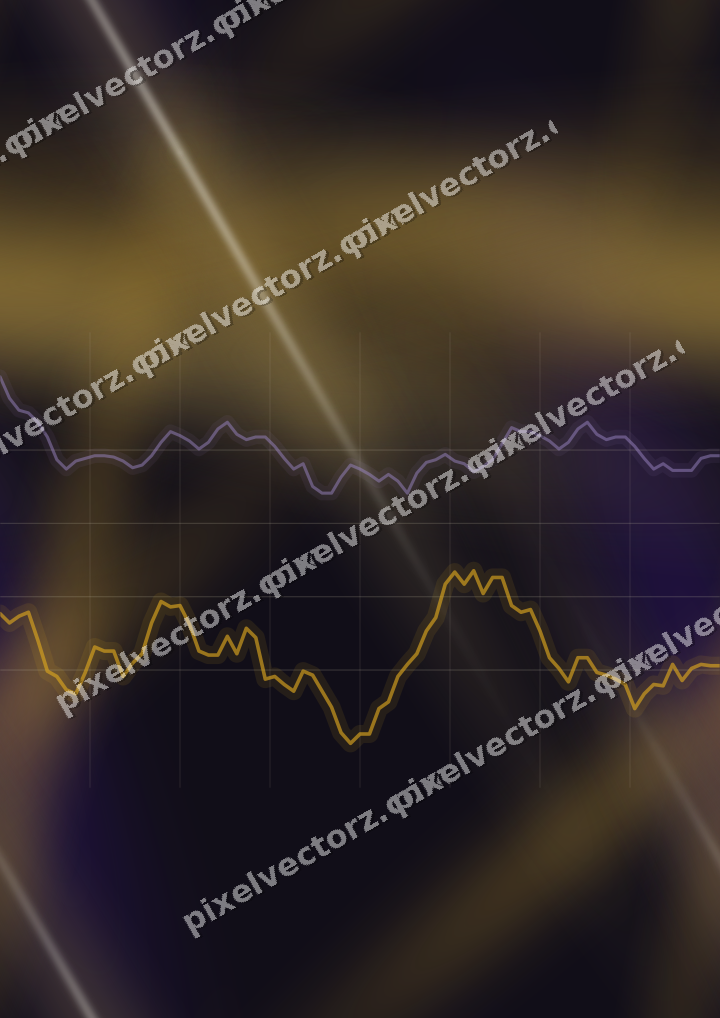Nahtloser Neon Diagramm Hintergrund in Bernstein und Violett