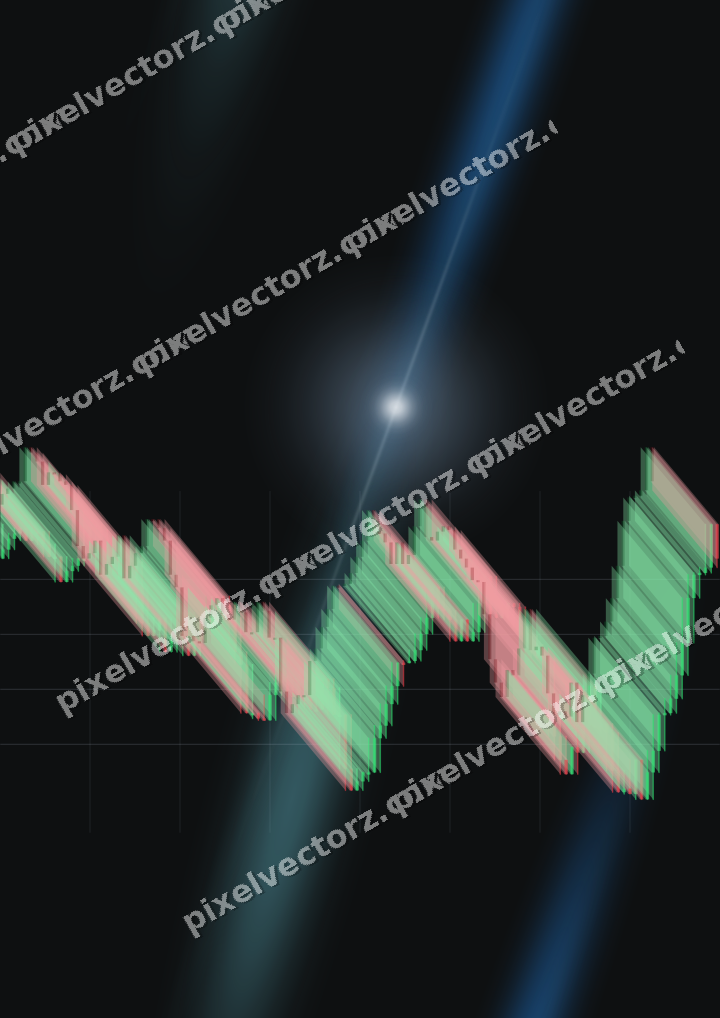 Nahtloser Neon Diagramm Hintergrund in Blau und Petrol
