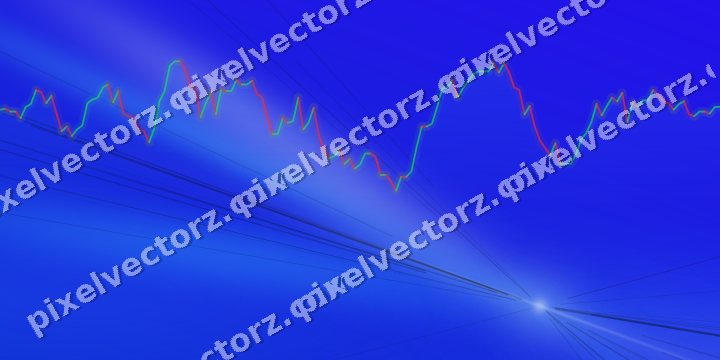 Leuchtender Neon Diagramm Hintergrund in Türkis und Blau