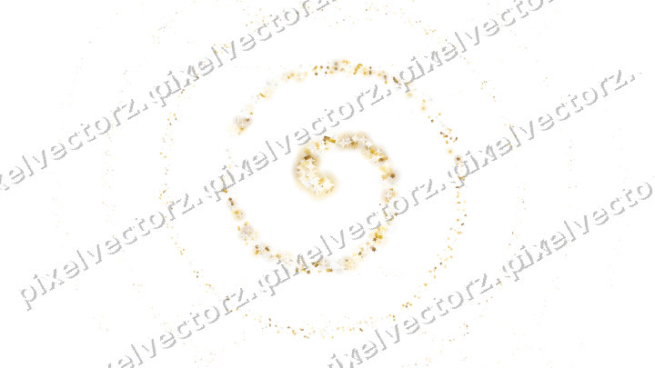 Nahtlose Glitzerspirale auf transparentem Grund