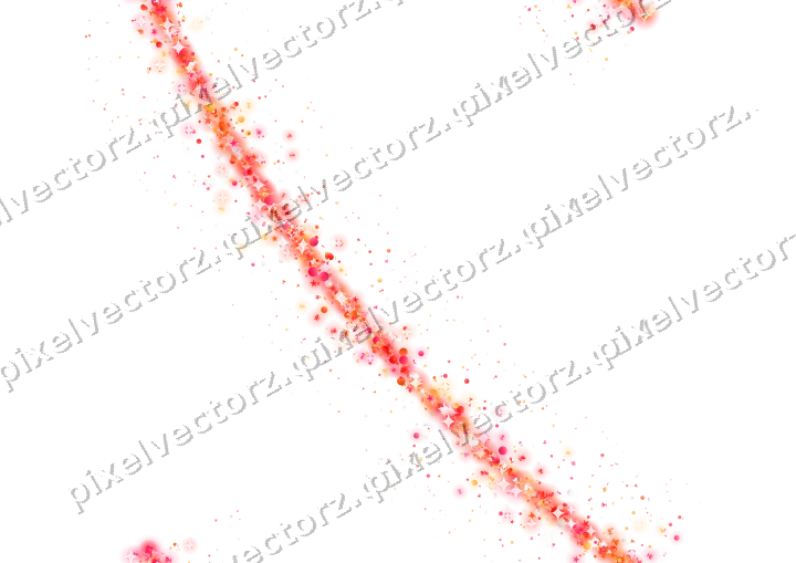 Nahtloser Glitzerbogen in Rot und Orange auf transparentem Grund