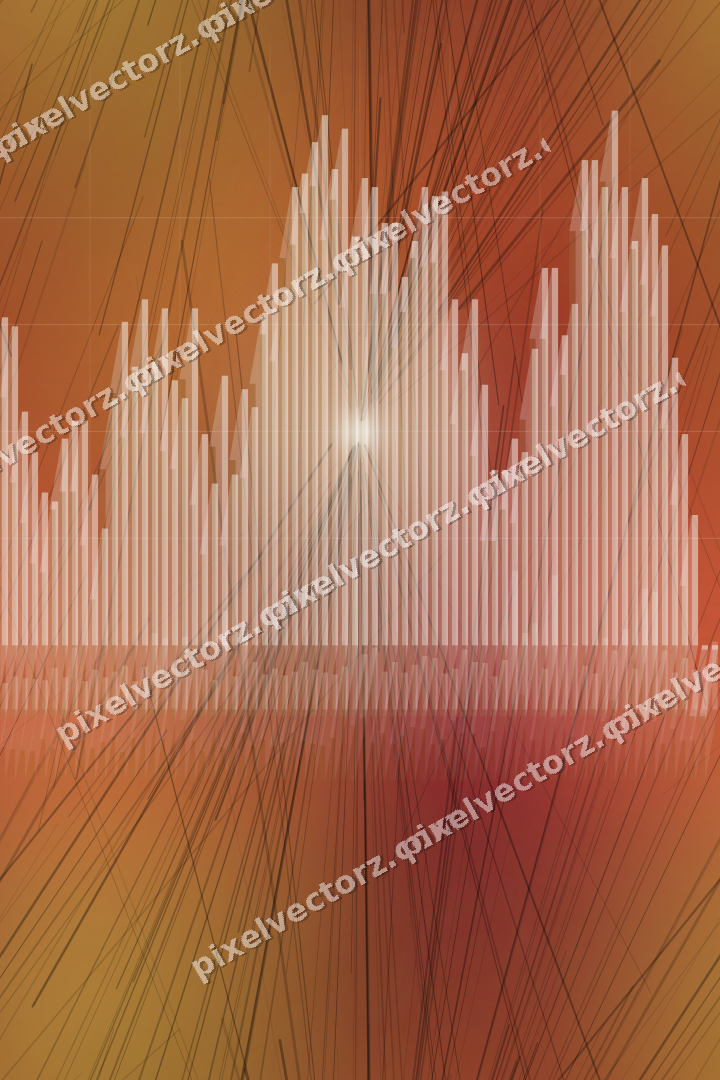Nahtloser Neon Diagramm Hintergrund in Orange und Bernstein