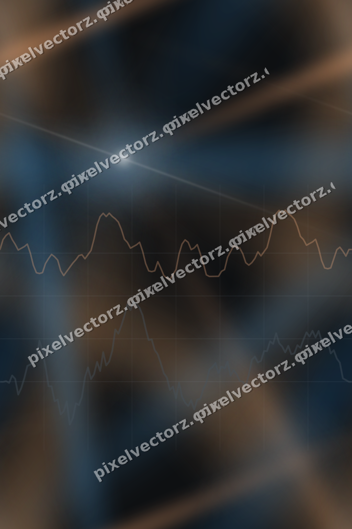 Nahtloser Neon Diagramm Hintergrund in Blau und Orange
