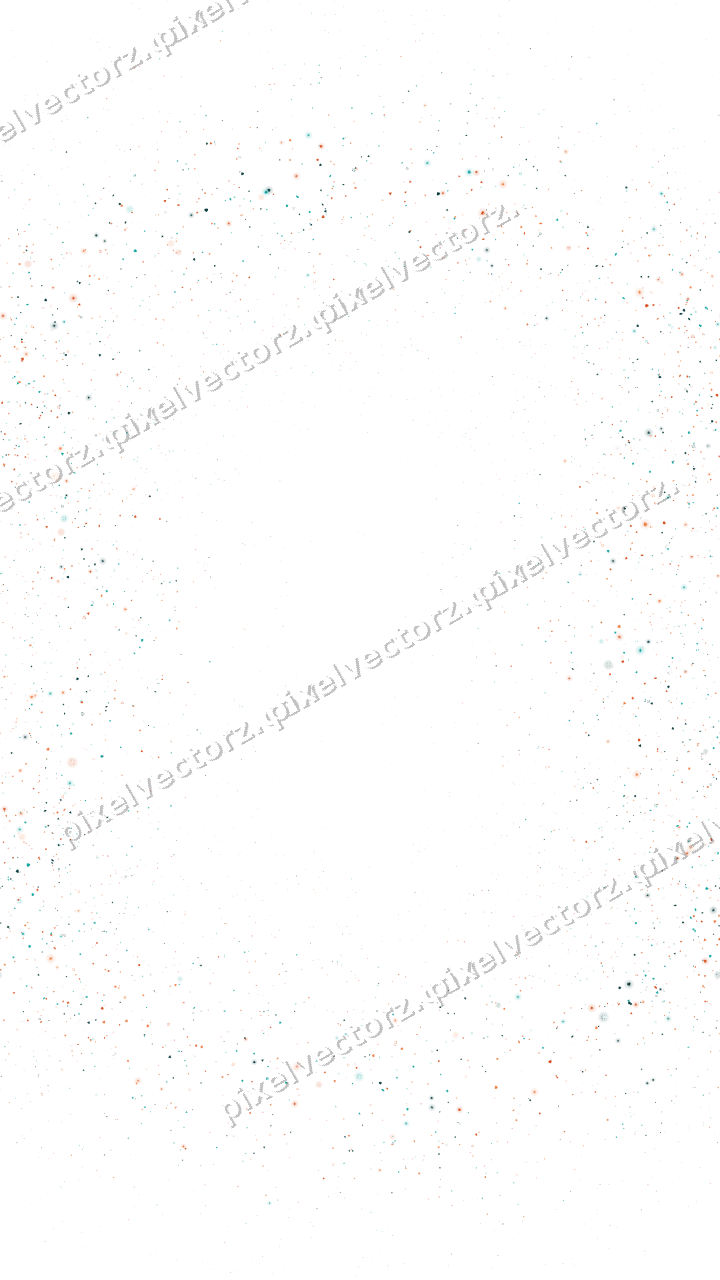 Nahtloser Glitzerkranz aus Funken und Herzen auf transparentem Grund