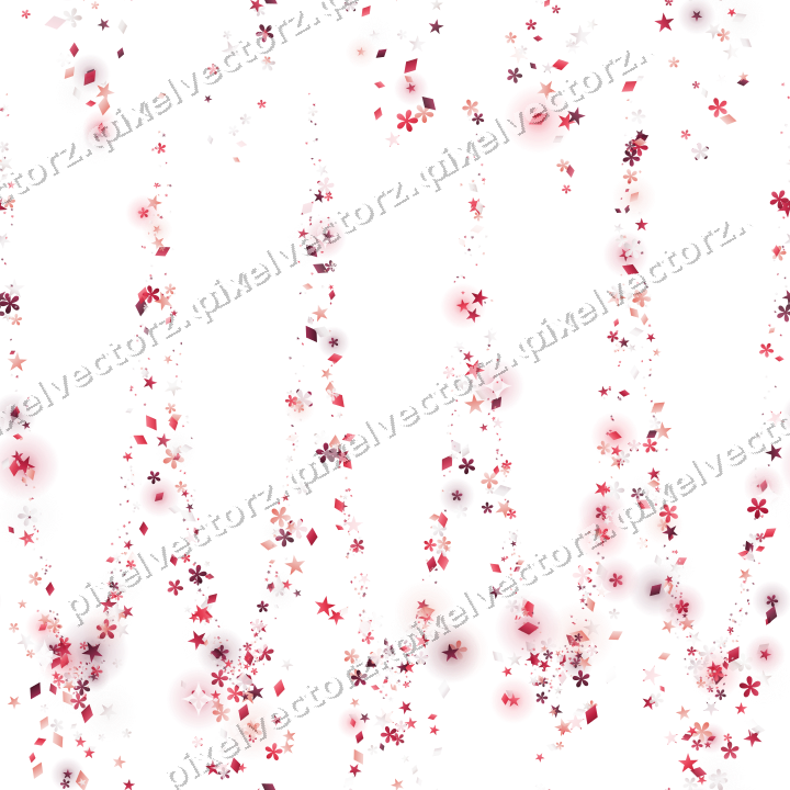 Nahtlose Glitzergirlande in Rosa und Rot auf transparentem Grund