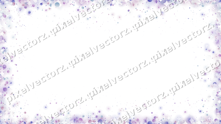 Nahtlose Glitzervignette in Violett und Blau auf transparentem Grund