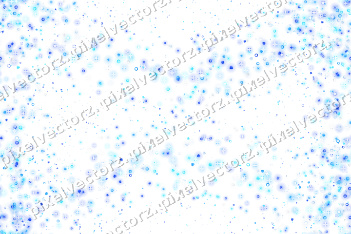 Nahtloser Glitzerkranz aus Sternen und Herzen auf transparentem Grund