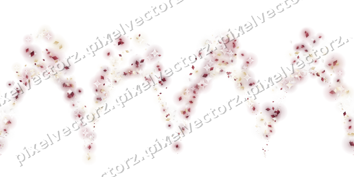 Nahtlose Glitzergirlande aus Rauten auf transparentem Grund