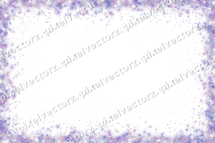 Nahtlose Glitzervignette in Violett und Blau auf transparentem Grund