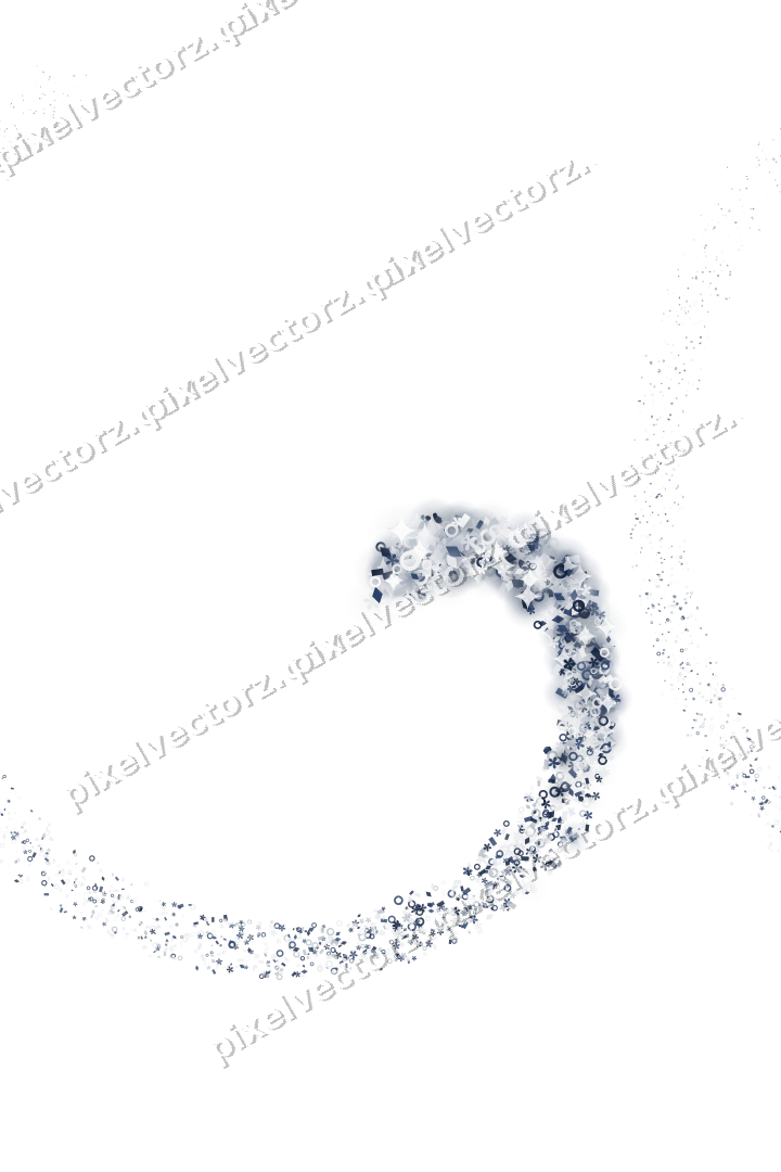 Nahtlose Glitzerspirale aus Blüten und Ringen auf transparentem Grund