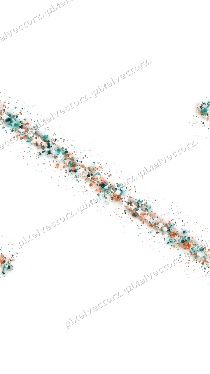 Nahtloses Glitzerband aus Blüten und Punkten auf transparentem Grund
