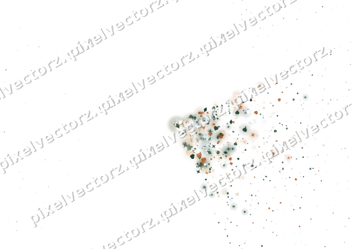 Nahtloser Glitzerfächer aus Sternen und Herzen auf transparentem Grund