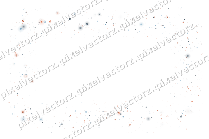 Nahtloser Glitzerrahmen in Orange und Türkis auf transparentem Grund