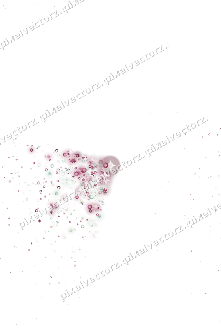 Nahtloser Glitzerfächer in Dunkelrosa und Grün auf transparentem Grund