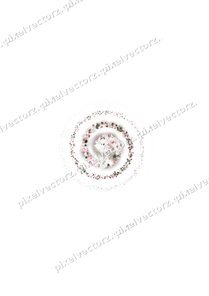 Nahtlose Glitzerspirale aus Sternen in Rosa auf transparentem Grund