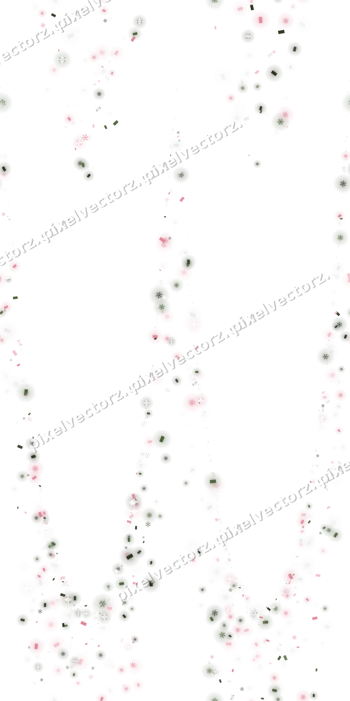 Nahtlose Glitzergirlande in Rosa auf transparentem Grund