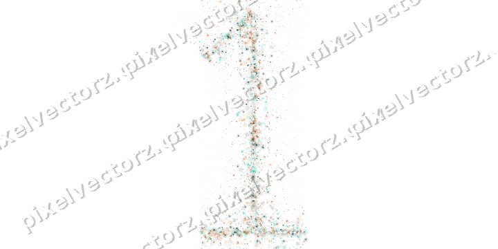 Nahtlose Glitzerzahl 1 aus Funken und Tropfen auf transparentem Grund