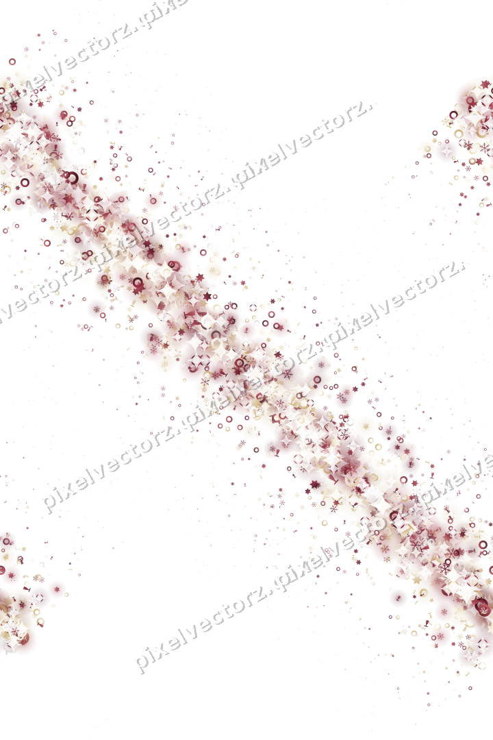 Nahtloses Glitzerband in Dunkelrosa und Rot auf transparentem Grund