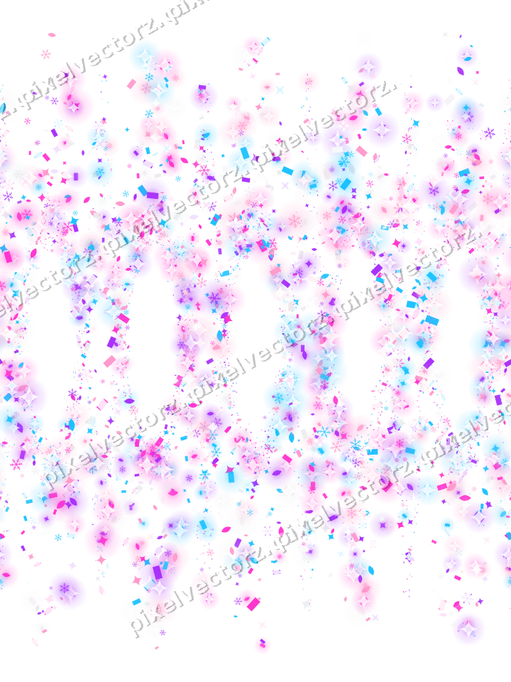 Nahtlose Glitzergirlande in Magenta auf transparentem Grund