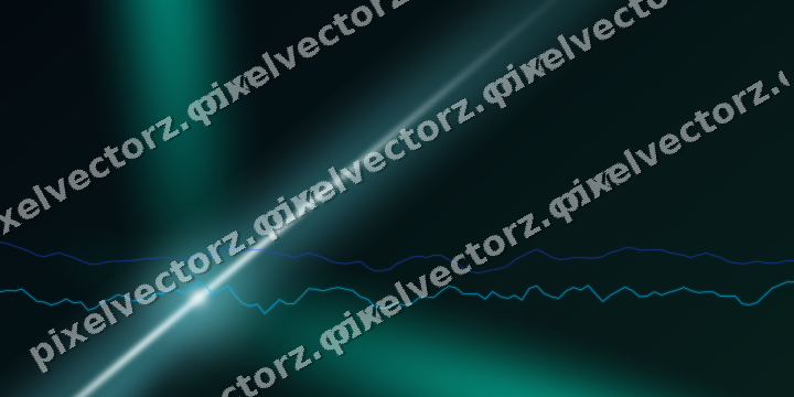 Leuchtender Neon Diagramm Hintergrund in Türkis und Petrol
