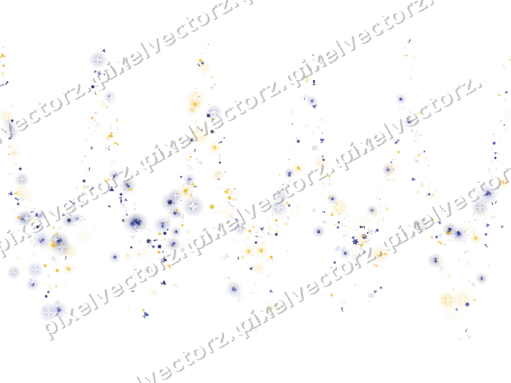 Nahtlose Glitzergirlande in Dunkelblau auf transparentem Grund