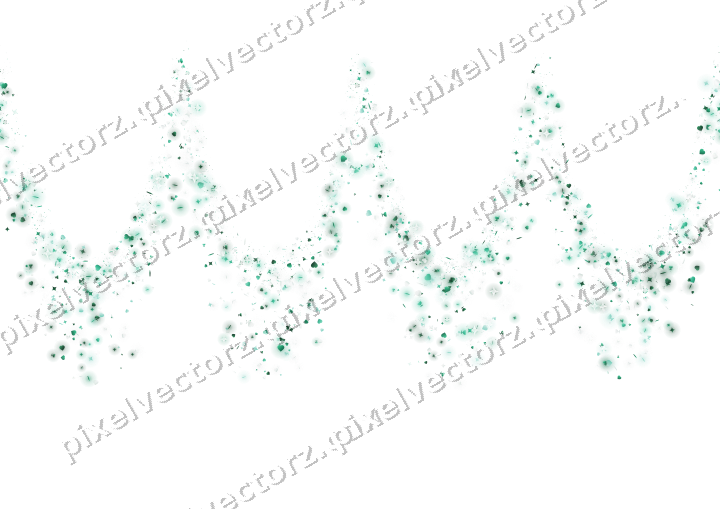 Nahtlose Glitzergirlande aus Funken und Herzen auf transparentem Grund