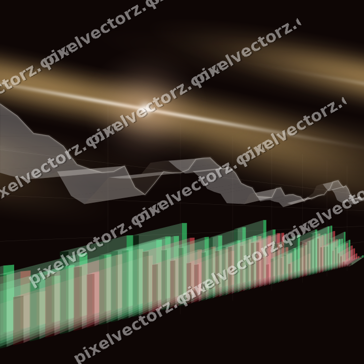 Nahtloser Neon Diagramm Hintergrund in Orange und Bernstein