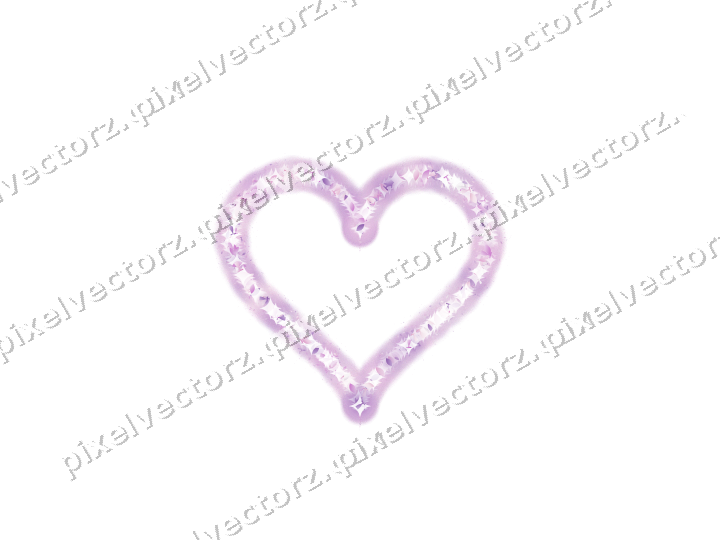 Nahtloses Glitzerherz in Magenta und Violett auf transparentem Grund