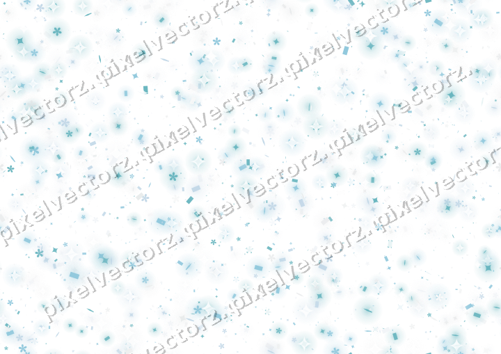 Nahtlose Glitzerstreuung aus Funken und Blüten auf transparentem Grund
