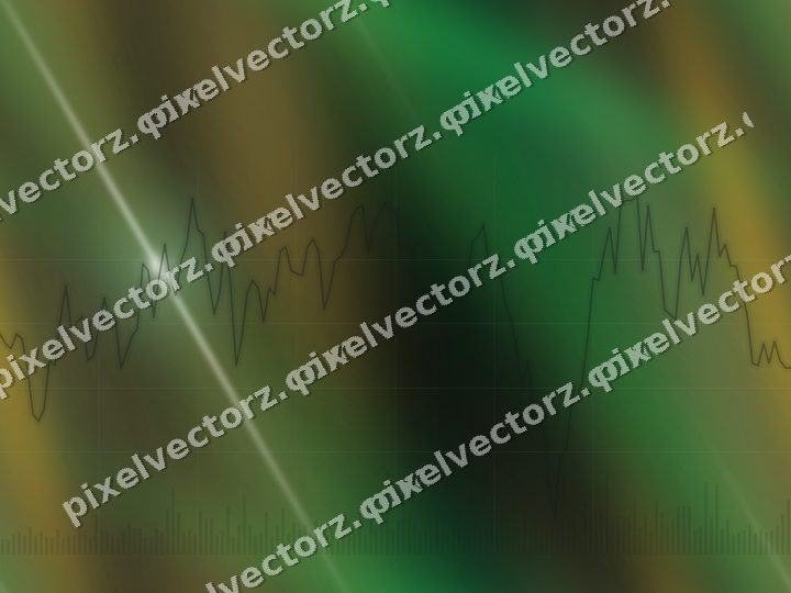 Nahtloser Neon Diagramm Hintergrund in Grün und Bernstein
