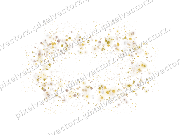 Nahtloser Glitzerrahmen aus Herzen auf transparentem Grund