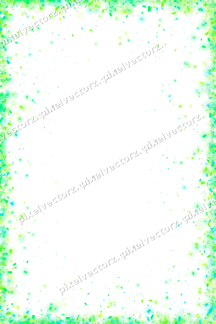 Nahtlose Glitzervignette in Grün und Limette auf transparentem Grund