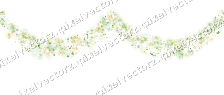 Nahtlose Glitzergirlande in Limette und Gelb auf transparentem Grund