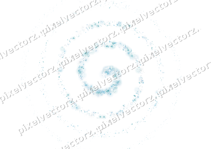 Nahtlose Glitzerspirale in Türkis auf transparentem Grund