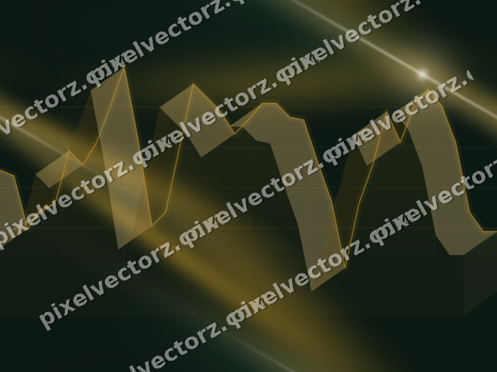 Nahtloser Neon Diagramm Hintergrund in Bernstein und Dunkelgrün