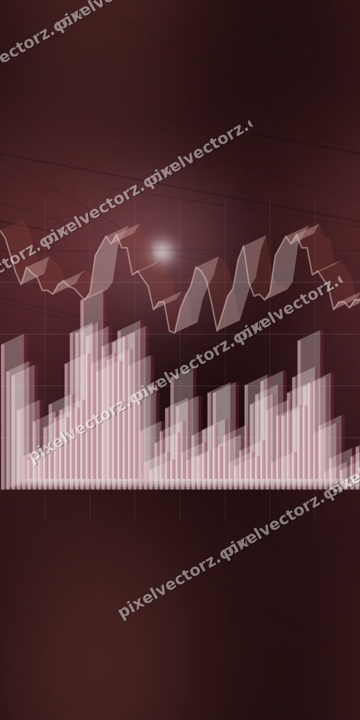 Nahtloser Neon Diagramm Hintergrund in Rosa und Rot