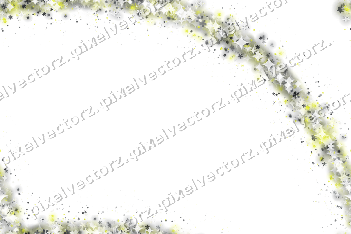 Nahtloser Glitzerbogen in Gelb und Grau auf transparentem Grund