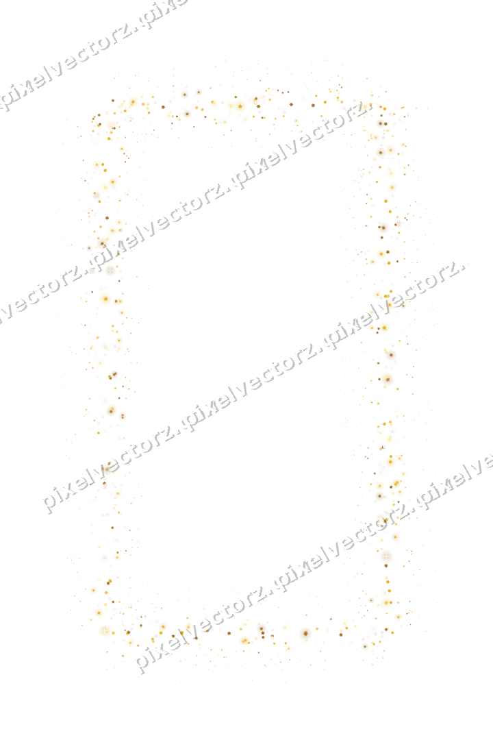 Nahtloser Glitzerrahmen aus Sternen auf transparentem Grund