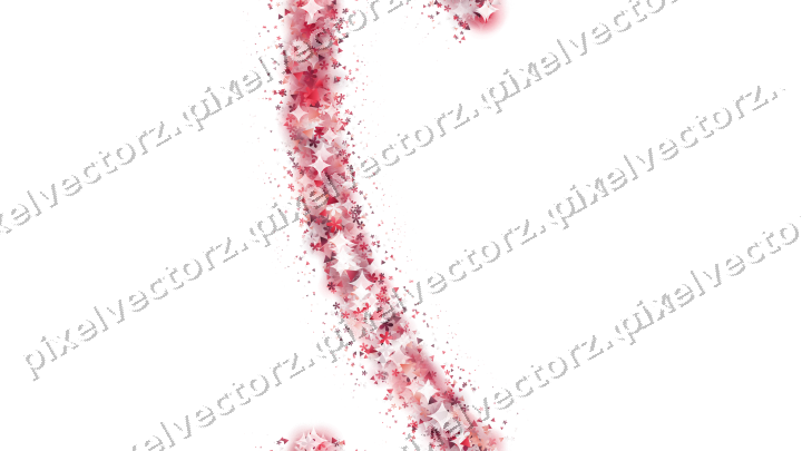Nahtloser Glitzerbogen in Rosa und Rot auf transparentem Grund