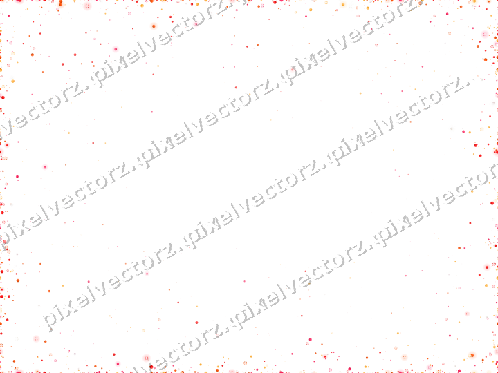 Nahtlose Glitzervignette aus Punkten in Rot auf transparentem Grund