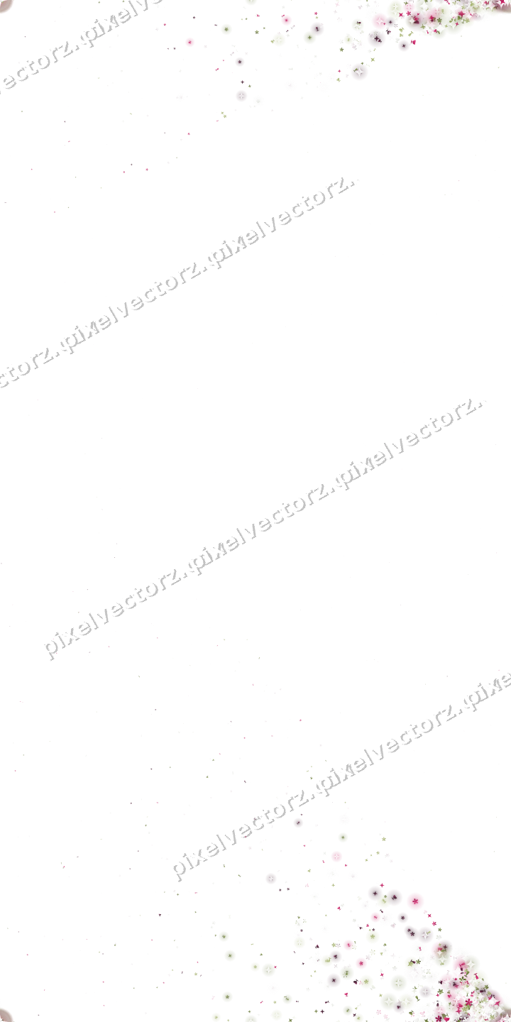 Nahtloser Glitzerfächer aus Sternen und Blüten auf transparentem Grund