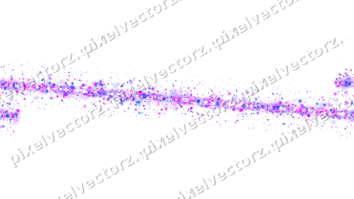 Nahtloses Glitzerband aus Punkten in Violett auf transparentem Grund